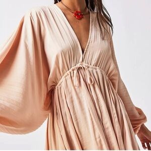 Free People Arzel Mini Balloon Sleeve Dress